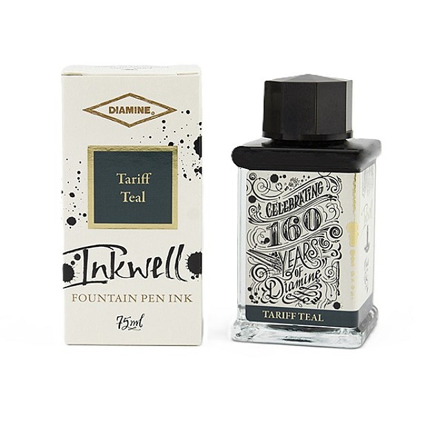Diamine 160th Anniversary Tariff Teal 75ml Bouteille d'encre
