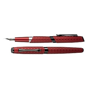 Diplomat Cobra Burgundy Red Guilloche Fountain pen
