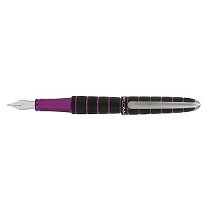 Diplomat Elox Black Purple Caneta de Tinta Permanente