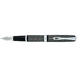 Diplomat Excellence A Lapis Black Waves Guilloche Fountain pen
