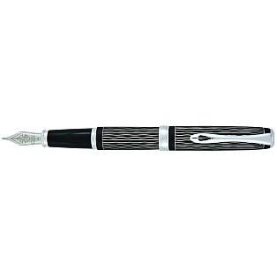 Diplomat Excellence A Lapis Black Waves Guilloche Fountain pen