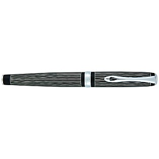Diplomat Excellence A Lapis Black Waves Guilloche Fountain pen