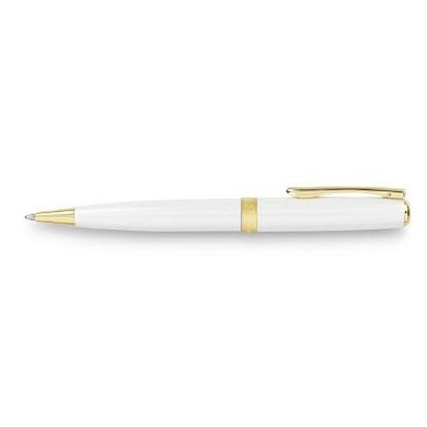 Diplomat Excellence A Pearl White Gold Esferográfica