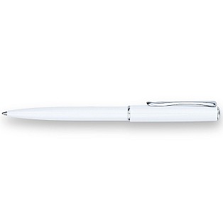Diplomat Traveller Snowhite Chrome Ballpoint