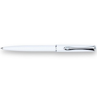 Diplomat Traveller Snowhite Chrome Ballpoint
