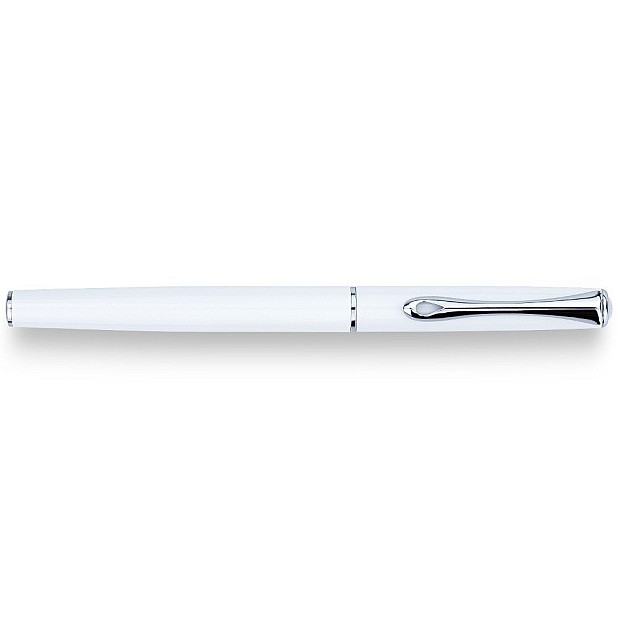Diplomat Traveller Snowhite Chrome Rollerball