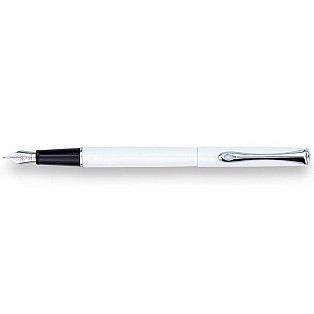 Diplomat Traveller Snowhite Chrome Fountain pen