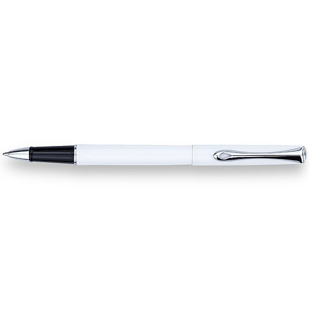Diplomat Traveller Snowhite Chrome Rollerball