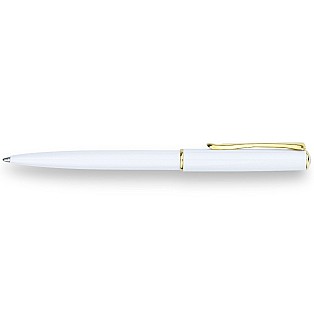 Diplomat Traveller Snowhite Gold Balpen