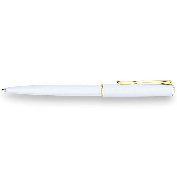 Diplomat Traveller Snowhite Gold Ballpoint