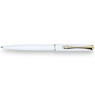 Diplomat Traveller Snowhite Gold Balpen