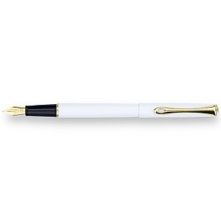 Diplomat Traveller Snowhite Gold Fountain pen