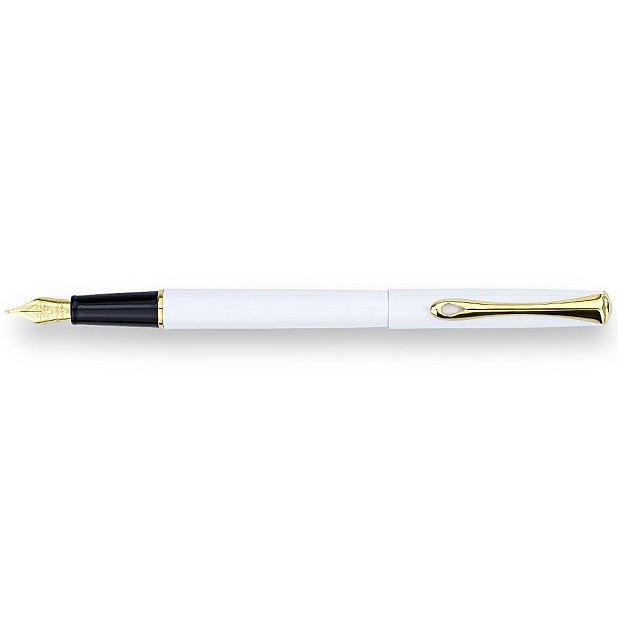 Diplomat Traveller Snowhite Gold Fountain pen