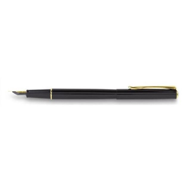 Diplomat Traveller Black Laque Gold Fountain pen