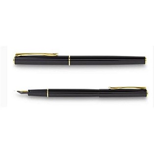 Diplomat Traveller Zwart Lak Gold Vulpen