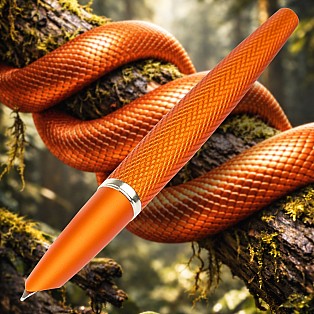 Diplomat Viper Orange Guilloche Fountain pen