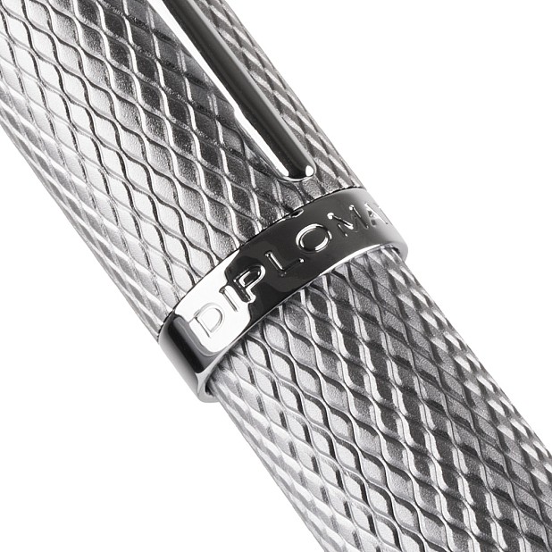 Diplomat Viper Silver Guilloche Rollerball
