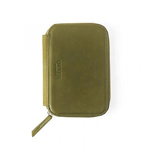 Bolsa verde ajustável para canetas Endless Companion (cinco vezes)