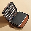 Endless Companion Brown Adjustable Pen Pouch (Fivefold)