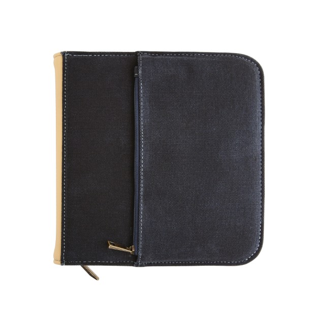 Esterbrook 20 Slot Canvas Zipper Pen Case Navy Blue