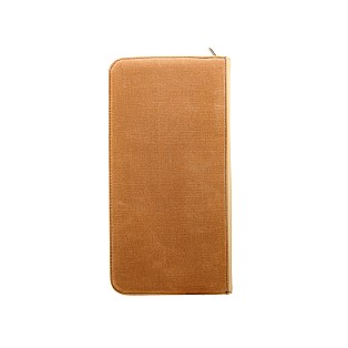 Esterbrook 40 Slot Canvas Zipper Pen Case Tan 