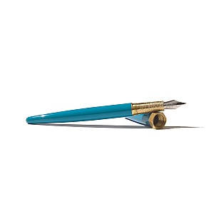 Ferris Wheel Press Brush Printmakers Teal Füllfederhalter