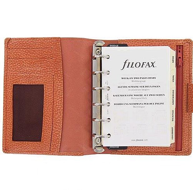 Filofax Finsbury Black Pocket Organizer