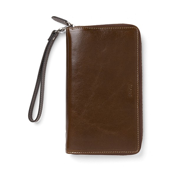 Filofax Malden Ochre Personal Compact Zip Organizer