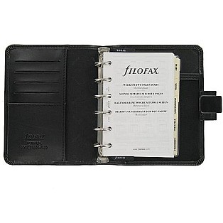 Filofax Metropol Black Pocket Organizer