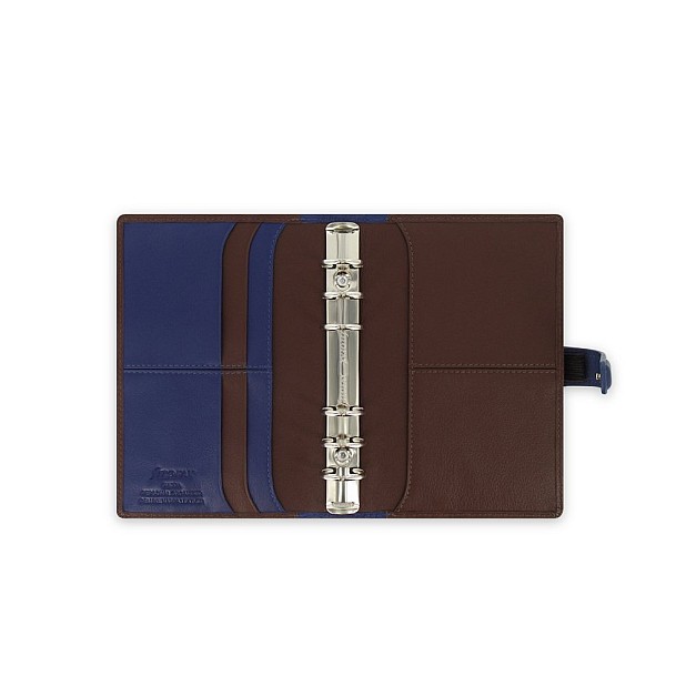 Filofax Nappa Taupe & Black Personal Organizer