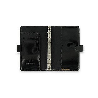 Filofax Patent Black Compact Organizador