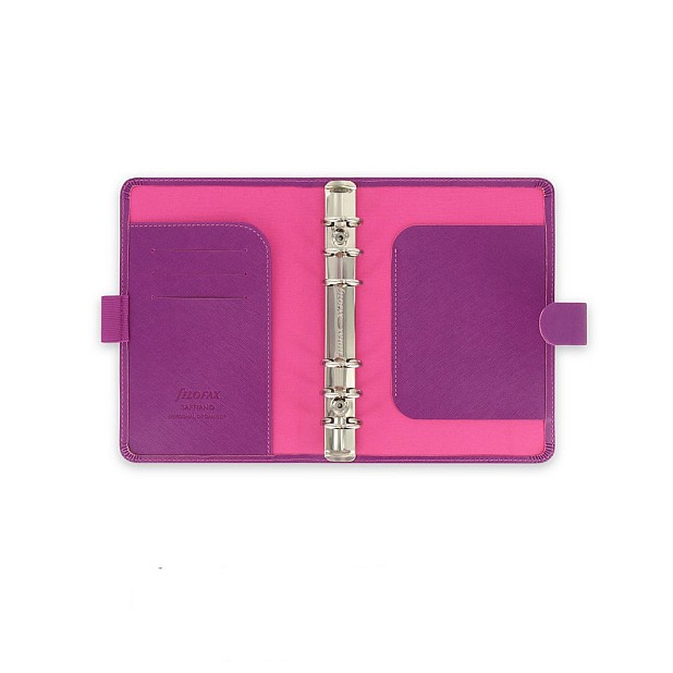 Filofax Saffiano Raspberry Personal Organizer
