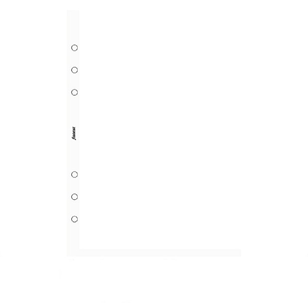 A5 - Filofax Refill A5 White Plain Notepaper