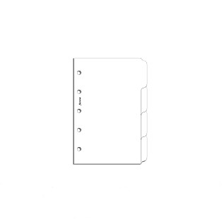 Filofax Vulling Mini Wit Blanco Index