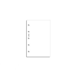 Filofax Vulling Mini Wit Blanco Notitiepapier