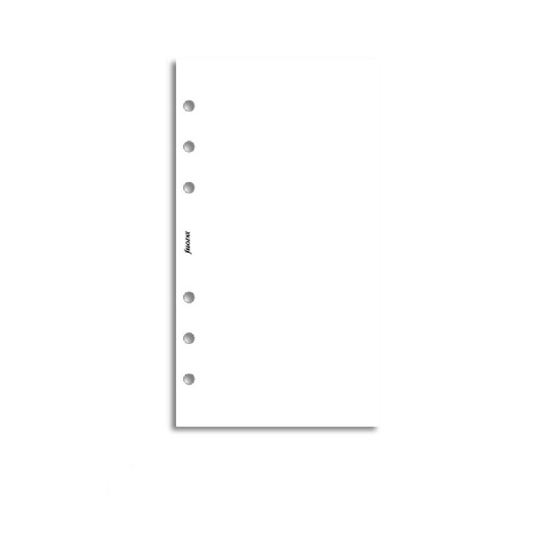 Personal - Filofax Refill Personal White Plain Notepaper
