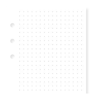 Filofax Refill Personal White Dotted Notepaper