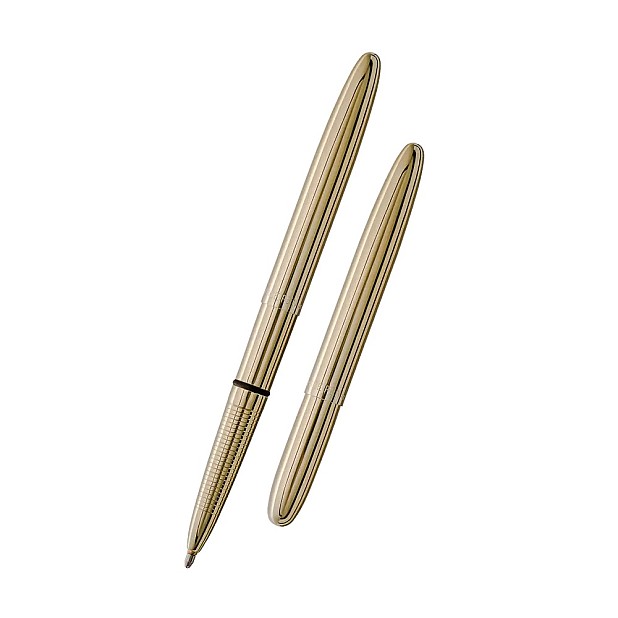 Fisher Space Pen Bullet Solar Flare Gold Titanium Ballpoint