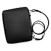 Galen Leather Compendium Bag Black A4 Zippered Folio Organizer
