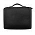 Galen Leather Compendium Bag Black A4 Zippered Folio Organizer