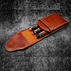 Galen Leather Legacy Deep Cognac TwinFlip Pen Pouch (Triple)