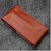 Galen Leather Legacy Deep Cognac TwinFlip Pen Pouch (Triple)