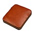 Galen Leather Legacy Zippered 6 Slots Deep Cognac Pen Case