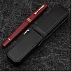 Galen Leather Magnum Opus Zippered Single Black Oversized Hard Pen Case