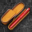 Galen Leather Magnum Opus Zippered Single Crazy Horse Brown Oversized Hard Pen Case