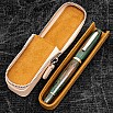 Galen Leather Magnum Opus Zippered Single Undyed Oversized Hard Pen Case