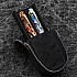 Galen Leather Magnum Opus Zippered 2 Slots Black Hard Pen Case