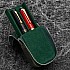 Galen Leather Magnum Opus Zippered 2 Slots Crazy Horse Forest Green Hard Pen Case