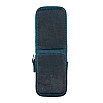 Galen Leather Magnum Opus Zippered 2 Slots Crazy Horse Ocean Blue Hard Pen Case