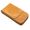 Galen Leather Magnum Opus 3 Slots Crazy Horse Honey Ochre Hard Pen Case